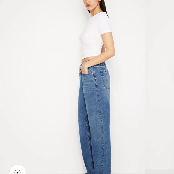 Good American Denim - Good American Blue 90s relaxed wide leg jeans